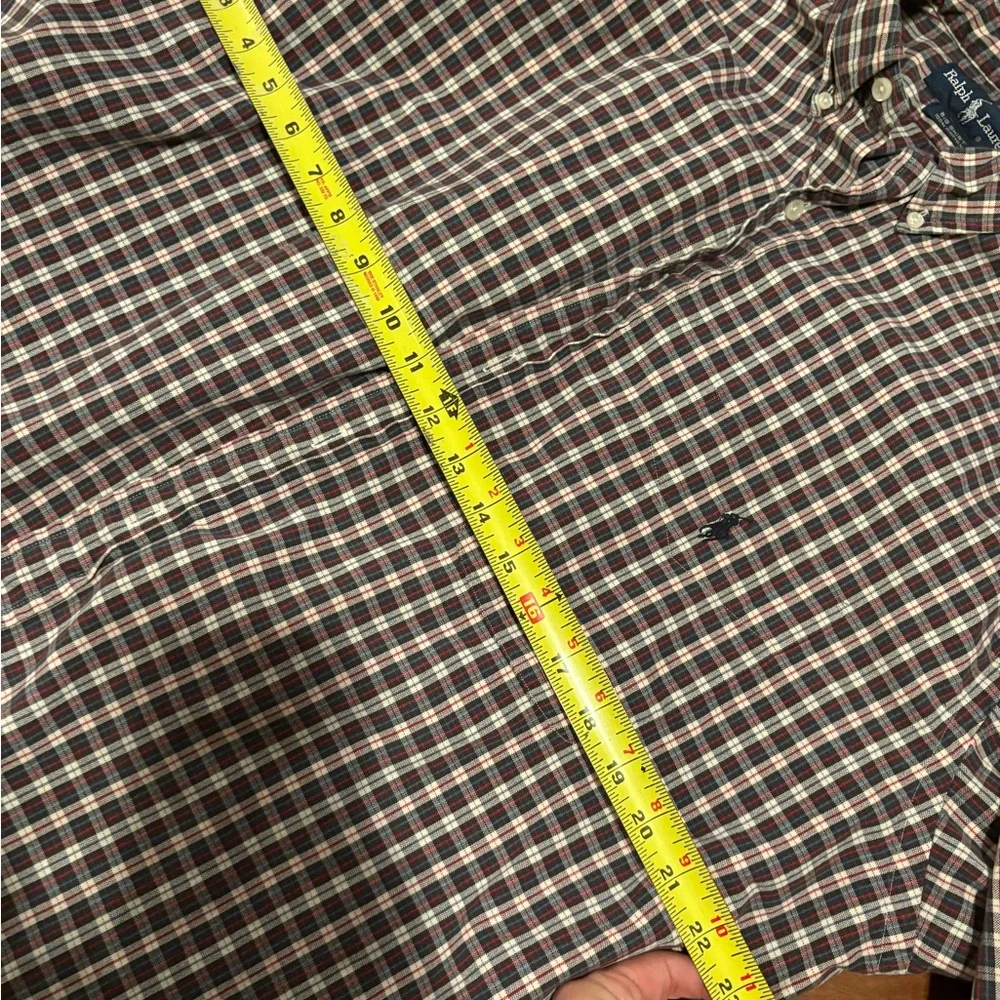Ralph Lauren Big‎ Shirt Plaid Button Down Men’s Large Cotton Long Sleeve (0949)
